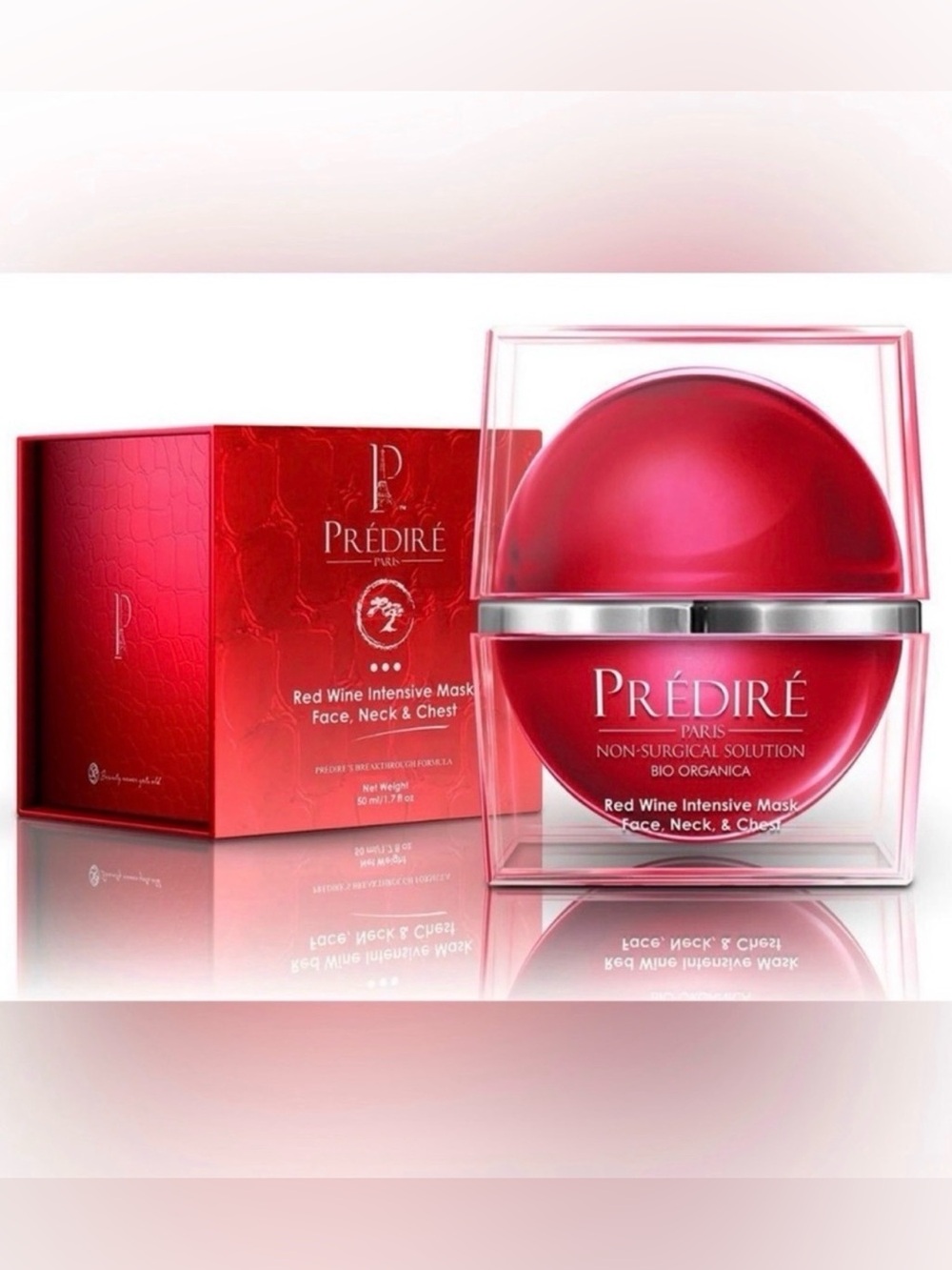 Predire Red Wine Intensive Mask Cream for Face, Neck, & Chest ~ Retail $950